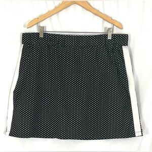 Talbots Black and White polkadot – activewear/Golf skort-size XL